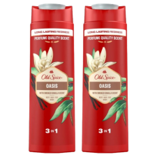 Old Spice Oasis 3in1 férfi Sampon és Tusfürdő 2x400ml tusfürdők