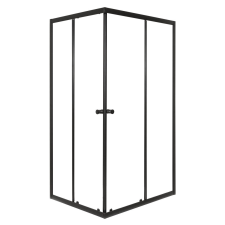  Olga SQ Element 90x100 fekete szögletes zuhanykabin tálca nélkül kád, zuhanykabin