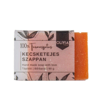 Olivia Natural kecsketejes natúr szappan, sheavajas, 90g szappan