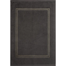  Olivia pamut fürdőszoba szőnyeg arany színű hímzéssel Acélszürke 50x70 cm lakástextília