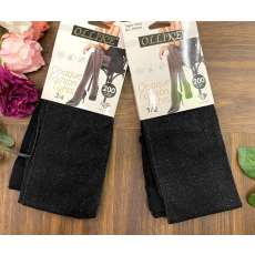 Ollike EZÜST csillogós női fekete harisnyanadrág 200 den