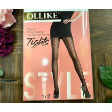 Ollike Mintás fényes elasztikus harisnyanadrág 40 den