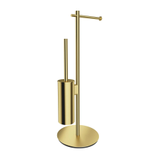 Omnires Modern Project wc kefe tartó wc-kefével sárgaréz MP60810BSB fürdőszoba kiegészítő