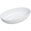 Omnires Shell M+ mosdótál 60x35 cm ovális fehér SHELLUNBP