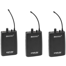 Omnitronic Set WMT-2M UHF Transmitter + 2x WMR-2M UHF Receiver mikrofon