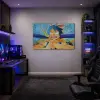 One Piece Monkey D. Luffy színes portré vászonkép