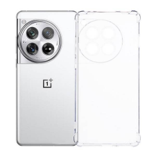 OnePlus 12, Szilikon tok, közepesen ütésálló, légpárnás sarok, átlátszó tok és táska