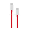 OnePlus WARP adatkábel (Type-C - Type-C, gyorstöltő, 100cm, törésgátló) PIROS (57983114739)