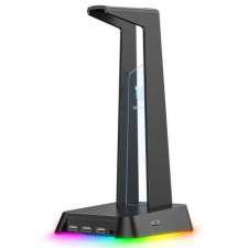 ONIKUMA ST-2 RGB Headset állvány - Fekete, USB, jack fejhallgató állvány