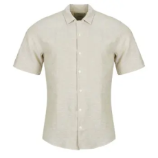 Only & Sons Rövid ujjú ingek ONSCAIDEN LIFE SS SOL RES LINEN Bézs EU L