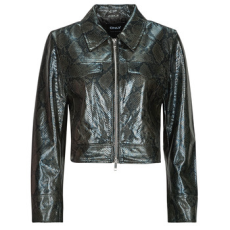 Only Bőrkabátok  ONLPARIS SNAKE Fekete EU L