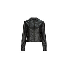 Only Bőrkabátok ONLVICS FAUX LEATHER JACKET OTW Fekete EU S női dzseki, kabát