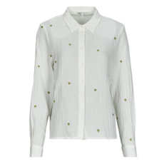 Only Ingek / Blúzok ONLHEART L/S SHIRT Fehér EU XS