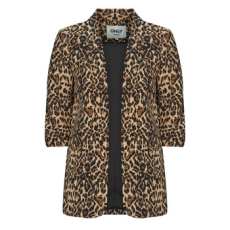 Only Kabátok / Blézerek ONLELLY 3/4 LIFE BLAZER AOP Barna DE 40