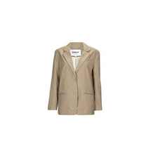 Only Kabátok / Blézerek ONLMOLLY L/S OVS CHECK BLAZER TLR Bézs DE 38 blézer