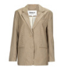 Only Kabátok / Blézerek ONLMOLLY L/S OVS CHECK BLAZER TLR Bézs DE 40