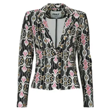 Only Kabátok / Blézerek ONLPOPTRASH L/S AOP BLAZER Fekete EU S