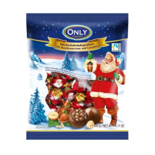  Only Karácsonyi Tejcsokoládé Praliné Mogyorókrémes Töltelékkel 400g csokoládé és édesség