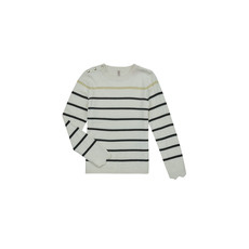 Only Pulóverek KOGELISA LS BUTTON O-NECK CS KNT Fehér 12 Jahre