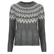 Only Pulóverek ONLFRY LS JQ GLITTER Szürke EU S