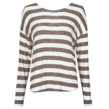 Only Pulóverek ONLLIRA L/S STRING TOP JRS Bézs M női pulóver, kardigán