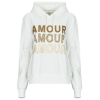 Only Pulóverek ONLMAIA L/S BELIEVE HOOD Fehér EU L