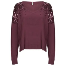 Only Pulóverek ONLSTARRY LS SEQUIN Lila EU XS