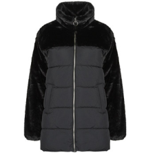 Only Steppelt kabátok ONLWANJA FUR PUFFER MIX COAT CC OTW Fekete EU S női dzseki, kabát