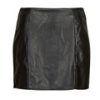 Only Szoknyák ONLLENI FAUX LEATHER SLIT SKIRT PNT Fekete EU S