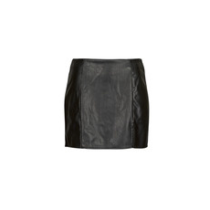 Only Szoknyák ONLLENI FAUX LEATHER SLIT SKIRT PNT Fekete EU XL