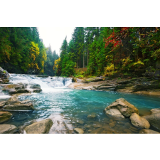  Öntapadó és mosható falfestmény Cascada54 Vízesés a folyón, 250 x 150 cm tapéta, díszléc és más dekoráció