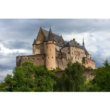  Öntapadó és mosható falfestmény City51 Castle Vianden Luxembourg, 250 x 200 cm tapéta, díszléc és más dekoráció