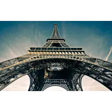  Öntapadó és mosható falfestmény Eiffel-torony, 400 x 250 cm tapéta, díszléc és más dekoráció
