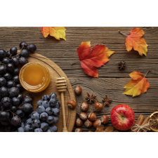  Öntapadó és mosható falfestmény Food27 - szőlő, 400 x 250 cm tapéta, díszléc és más dekoráció