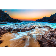  Öntapadó és mosható falfestmény Golf at sunset, 200 x 150 cm tapéta, díszléc és más dekoráció