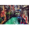  Öntapadó és mosható falfestmény Gondolával Velencén keresztül, 250 x 150 cm
