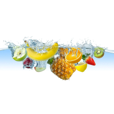  Öntapadó és mosható falfestmény Gyümölcsök és fröccsenések, 200 x 150 cm tapéta, díszléc és más dekoráció