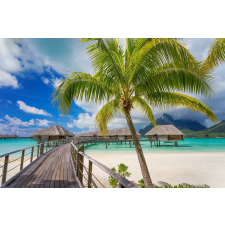  Öntapadó és mosható falfestmény Házak a vízen, 250 x 150 cm tapéta, díszléc és más dekoráció