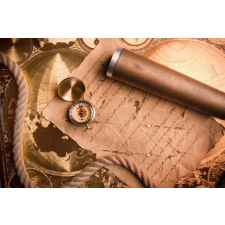  Öntapadó és mosható falfestmény Iránytű távcsővel, 300 x 250 cm tapéta, díszléc és más dekoráció