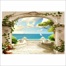  Öntapadó és mosható falfestmény Kapu a tengerbe4, 250 x 200 cm tapéta, díszléc és más dekoráció