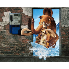  Öntapadó és mosható falfestmény Menekülés a jégkorszakból, 150 x 205 cm tapéta, díszléc és más dekoráció