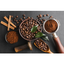  Öntapadó és mosható falfestmény Összetétel69 Kávé, rusztikus elrendezés5, 200 x 150 cm tapéta, díszléc és más dekoráció