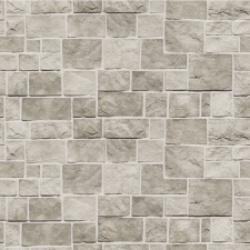  Öntapadó és mosható falfestmény Szürke téglalap alakú kőfal, 300 x 200 cm tapéta, díszléc és más dekoráció