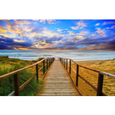  Öntapadó és mosható falfestmény Út a strandra, 200 x 150 cm tapéta, díszléc és más dekoráció
