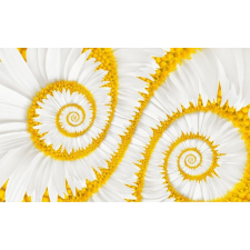  Öntapadó és mosható fali tapéta Fehér spirálok, 400 x 250 cm tapéta, díszléc és más dekoráció