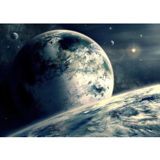  Öntapadó és mosható fali tapéta Universe szürke színben, 300 x 250 cm tapéta, díszléc és más dekoráció