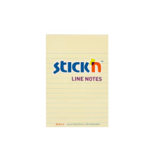 Öntapadó jegyzettömb STICK'N 150x101mm vonalazott sárga 100 lap post-it