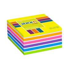 Öntapadó jegyzettömb STICK'N 76x76mm neon sárga mix 400 lap post-it