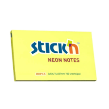  Öntapadó jegyzettömb STICK`N 76x127mm sárga 100 lap post-it