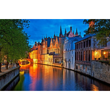  Öntapadó tapéta Walk through Bruges, 250 x 150 cm tapéta, díszléc és más dekoráció